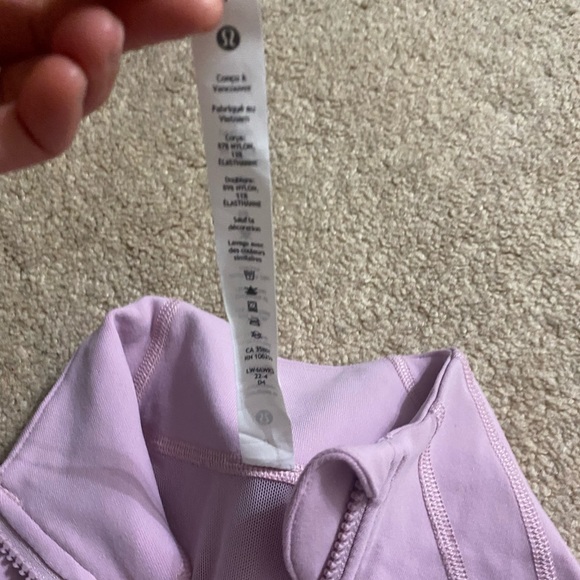 💅Lululemon Athletica Bubblegum Pink Pastel Workout Athletic Running Zip Up💅 - Picture 7 of 9